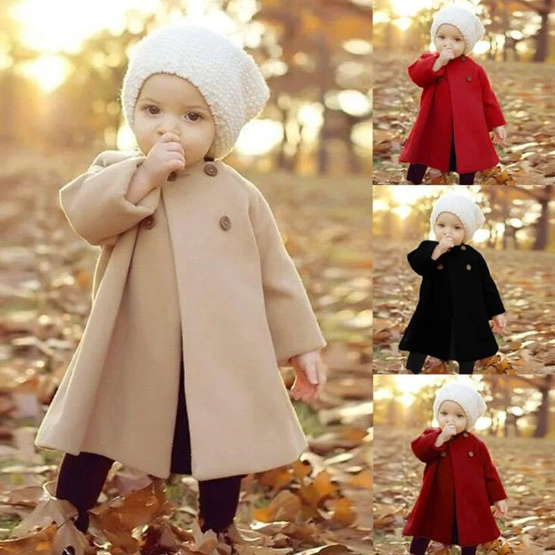 Girl's Warm & Stylish Thick Coat