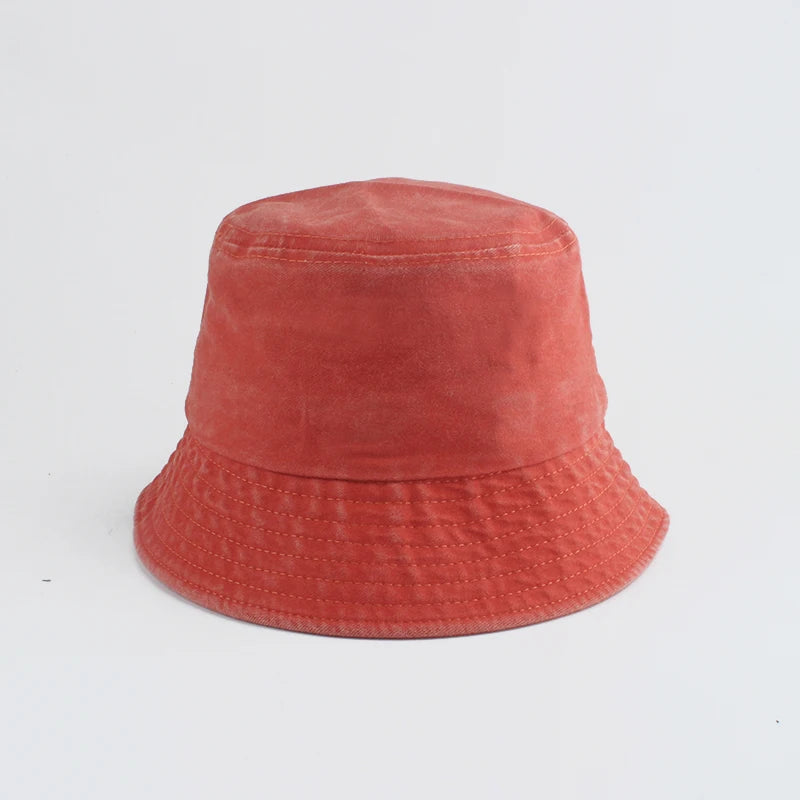 Kids Washed Denim Bucket Hat
