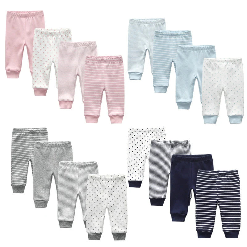 3-5PCS Baby Cotton Pants