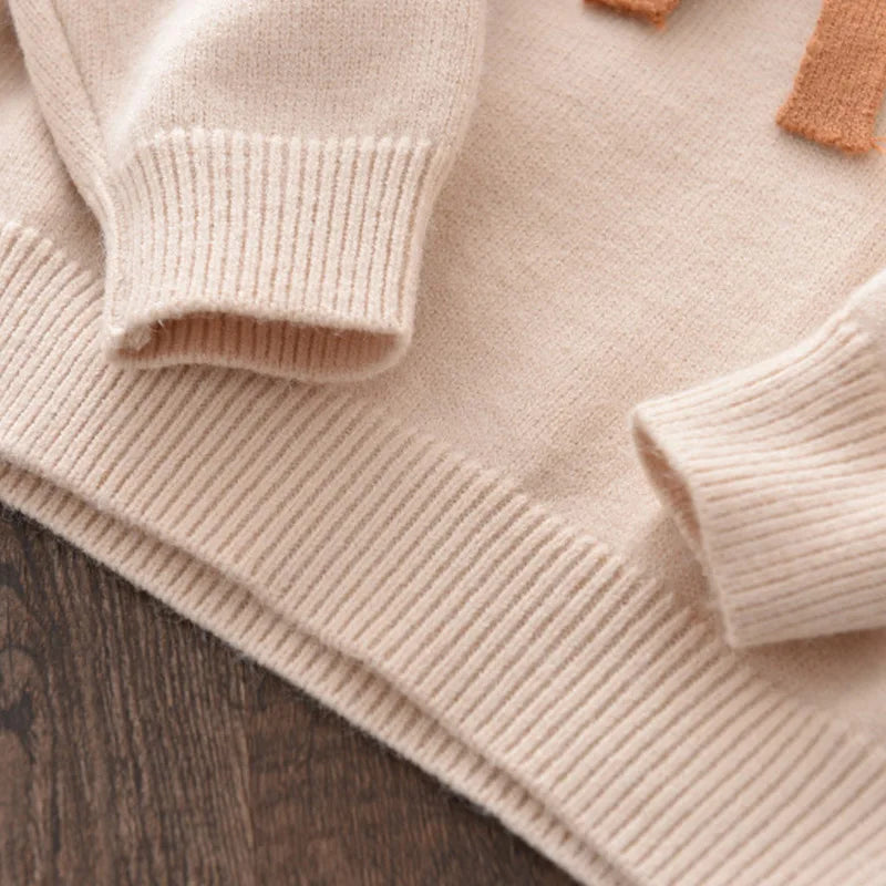 Baby Girls' Knitted Sweater & Pants Set