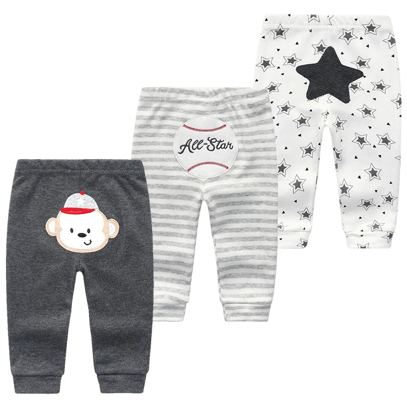 3-Pack Baby Cotton Leggings