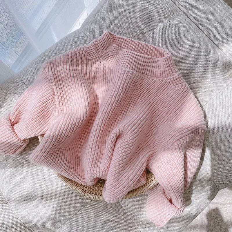 Baby Girls' Knitted Sweater & Pants Set
