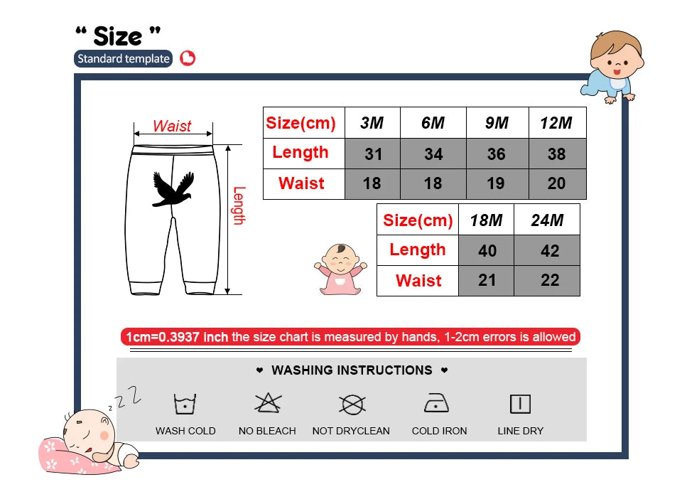 3-Pack Baby Cotton Leggings