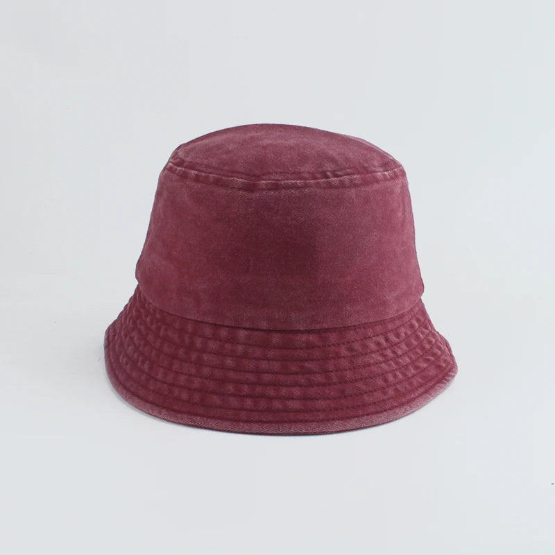 Kids Washed Denim Bucket Hat