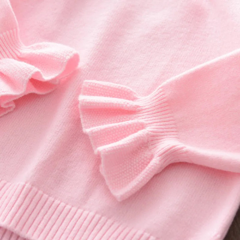 Baby Girls' Knitted Sweater & Pants Set