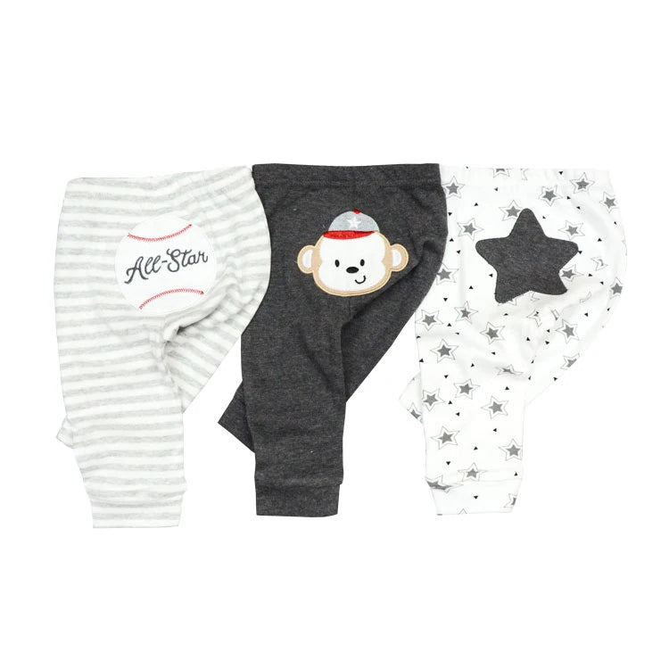 3-5PCS Baby Cotton Pants