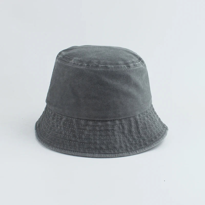 Kids Washed Denim Bucket Hat
