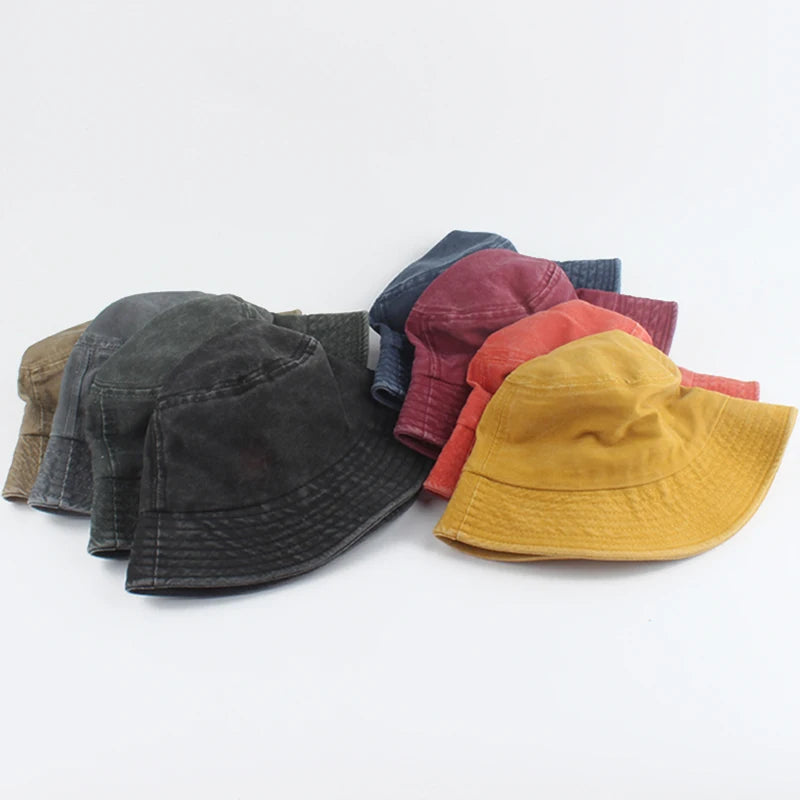 Kids Washed Denim Bucket Hat