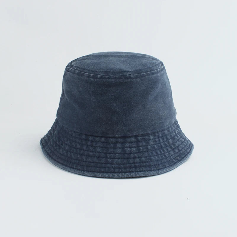 Kids Washed Denim Bucket Hat