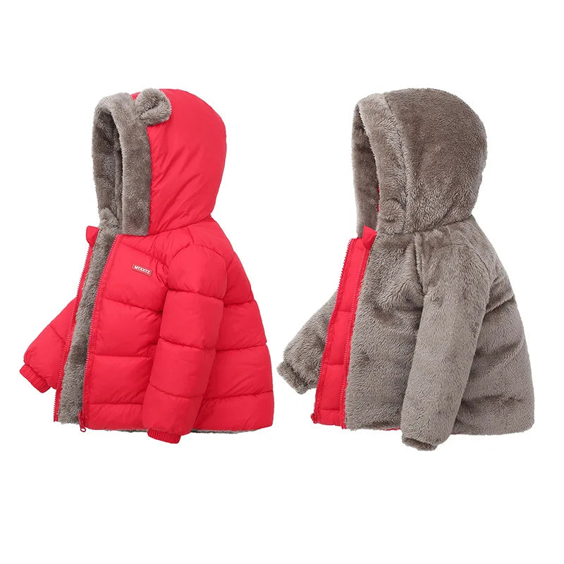 Baby Boys & Girls Hooded Cotton Jacket