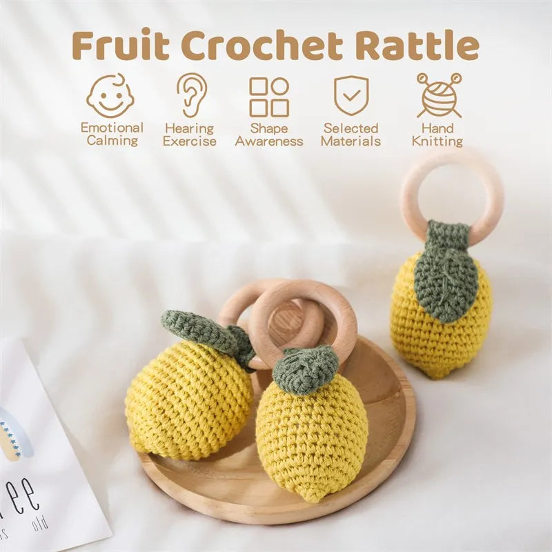 Lemo Tune Crochet Rattle Teether