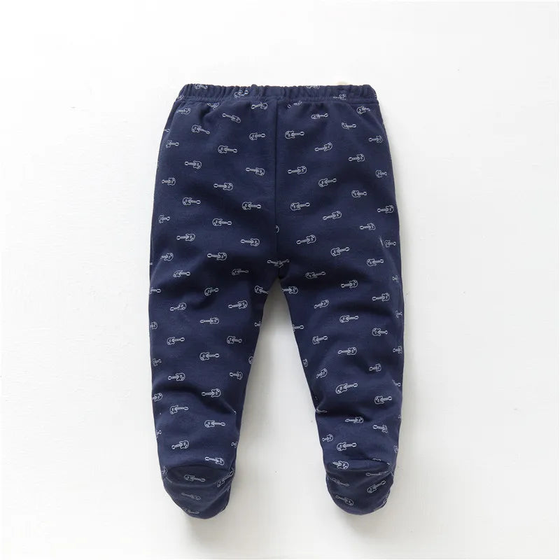 3-Pack Newborn Cotton Footed Pants