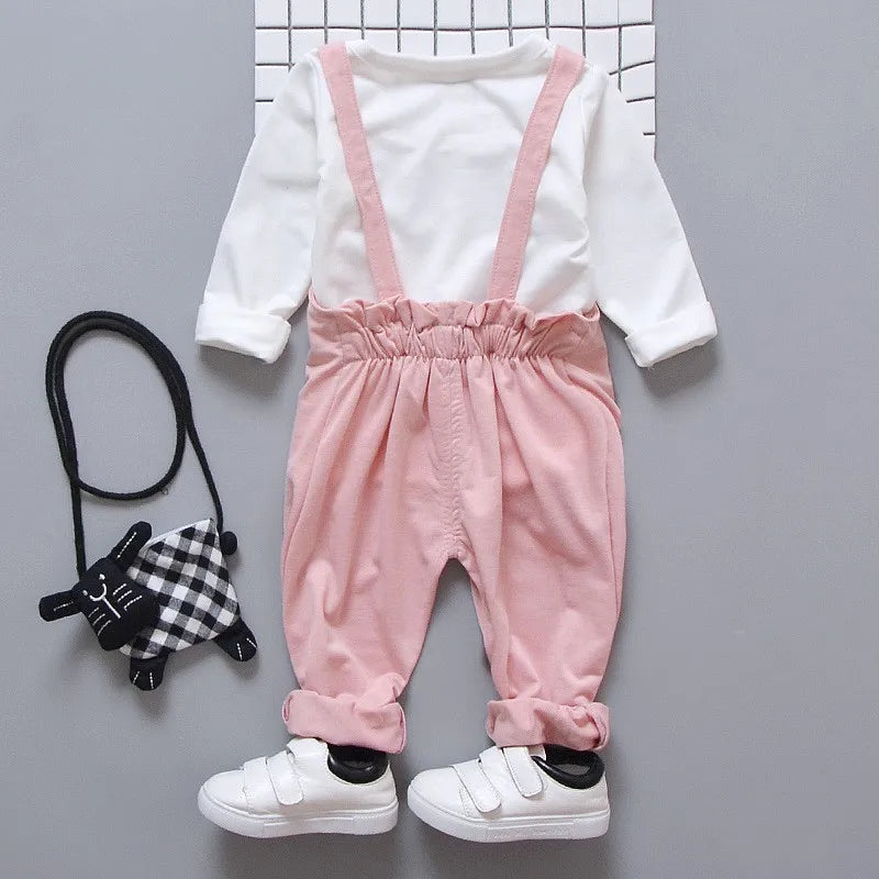 Girls' Trousers & Long Sleeve Top Set