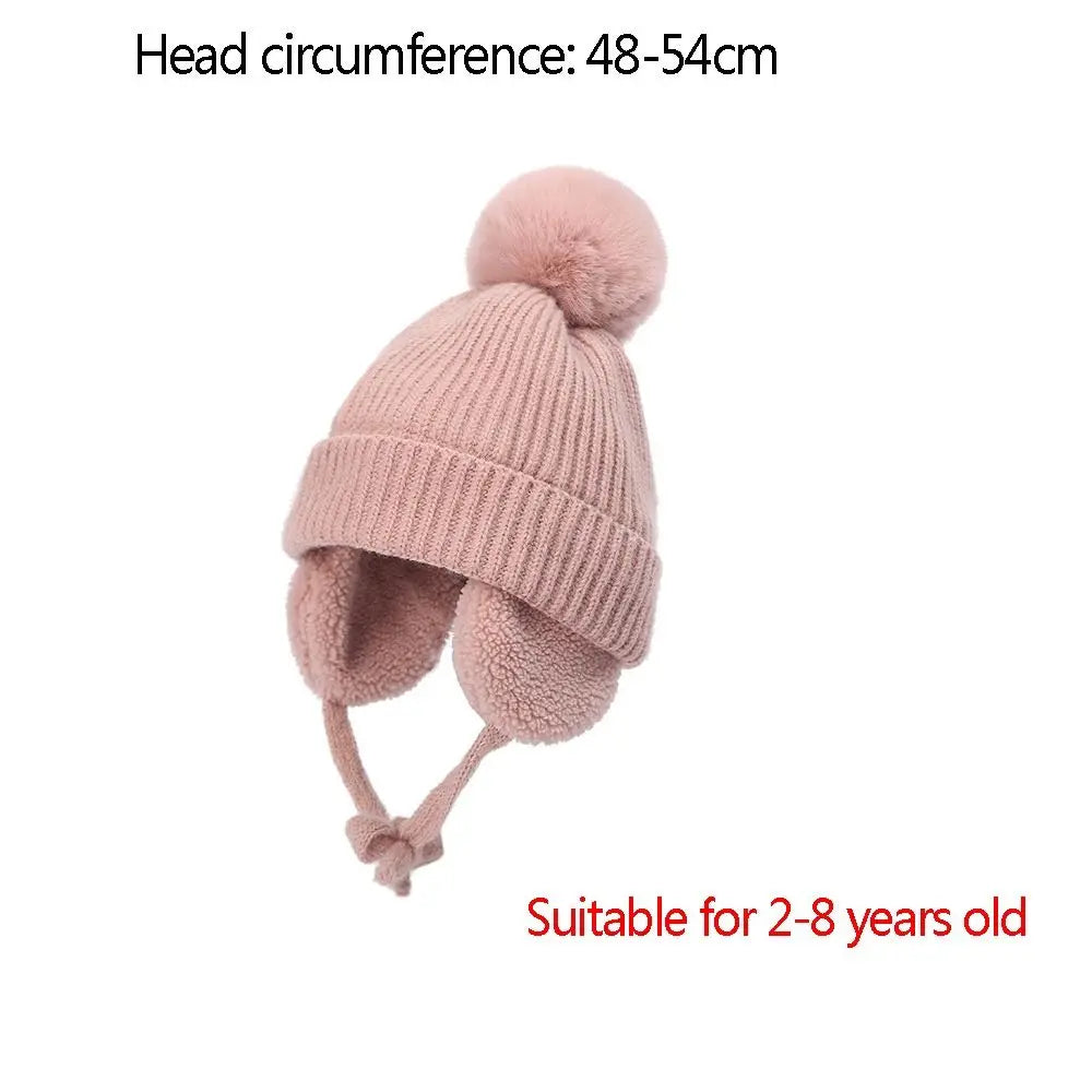 Winter Baby Pompom Beanie Hat