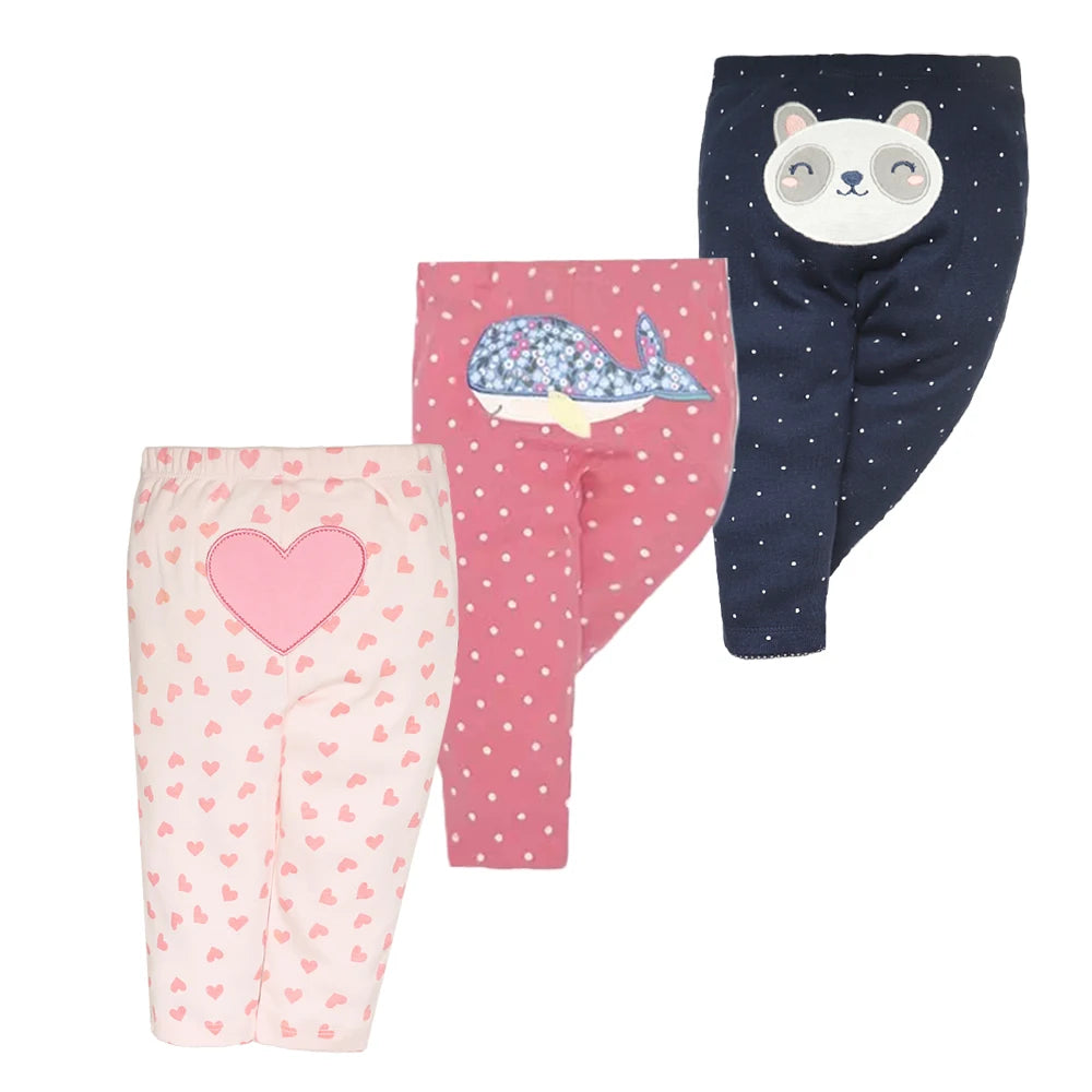 One-Piece Cartoon Print Baby Pants