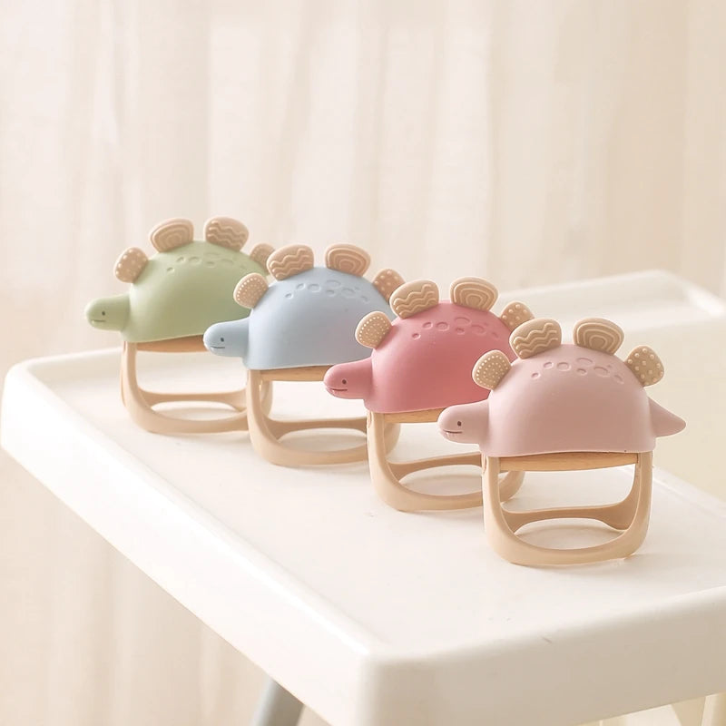 Dino Chew Silicone Teether Bracelet