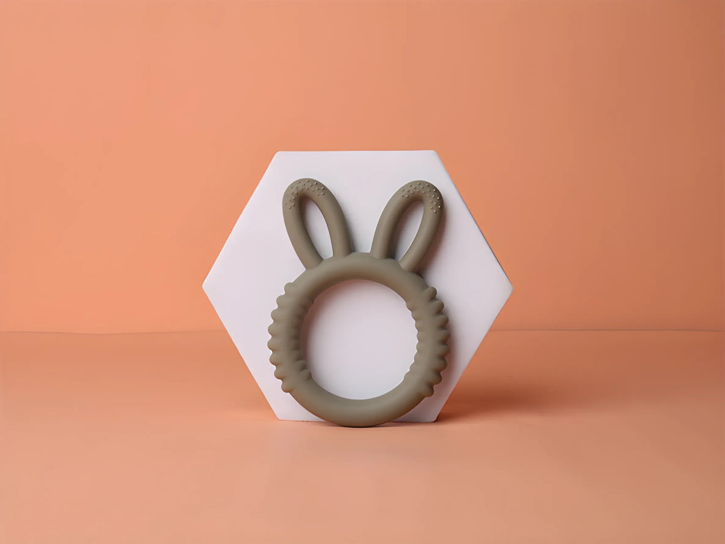Happy Bunny Silicone Teether