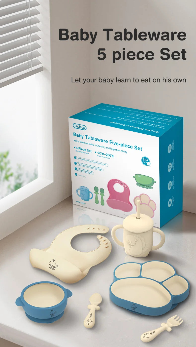 Dr.Isla 6pc Silicone Mealtime Set