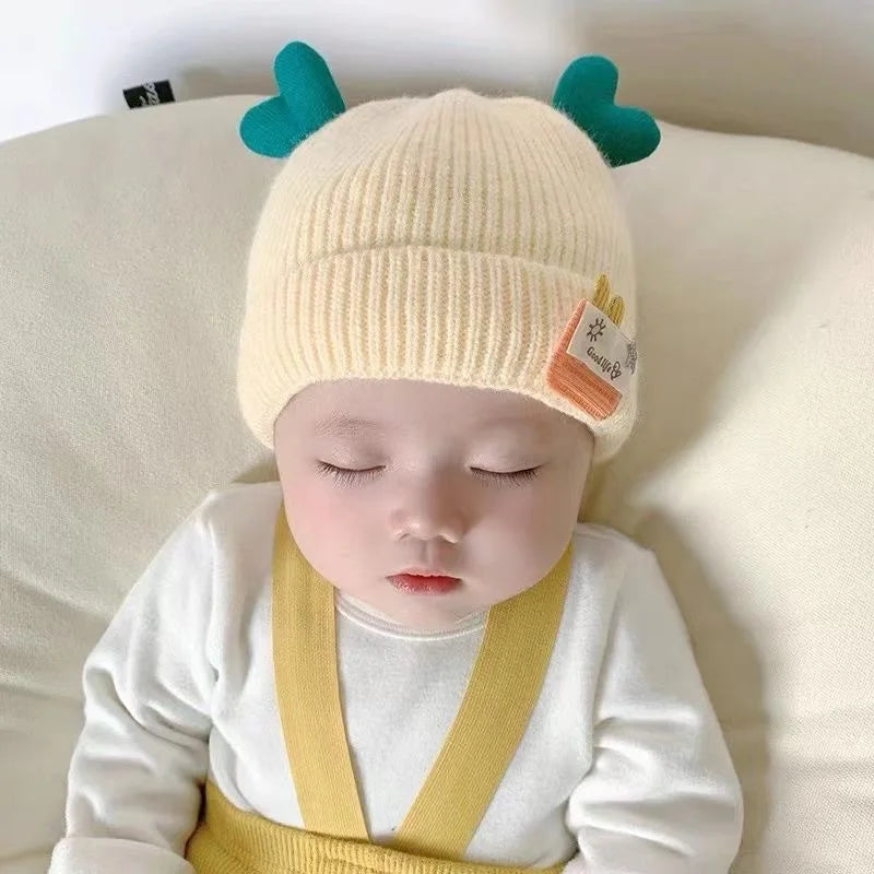 Cute Bear Ear Protection Knitted Winter Hat