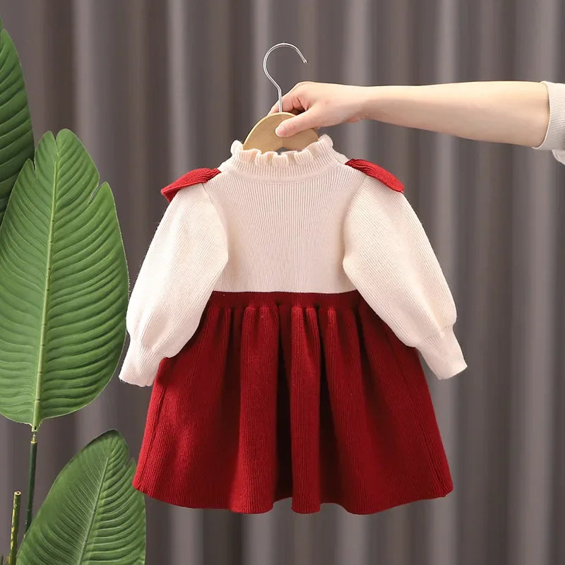 Baby Girl Christmas Dress – Knitted Lace