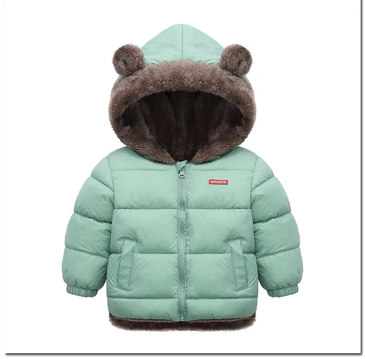 Lamb Wool & Velvet Thick Coat for Kids