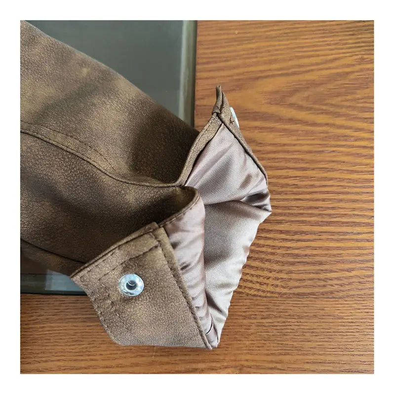 Kids' Vintage Biker Leather Jacket