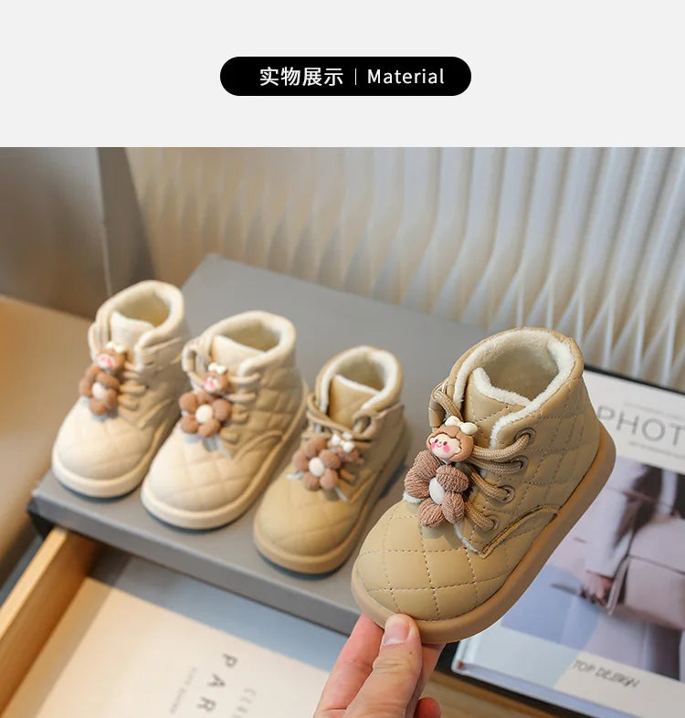 2025 Girls' Fashion Leather Boots