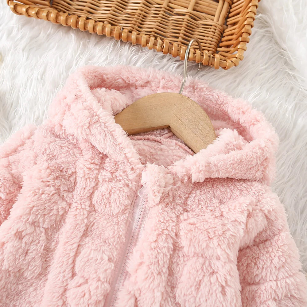 Baby Girl Princess Pink Fleece Jacket