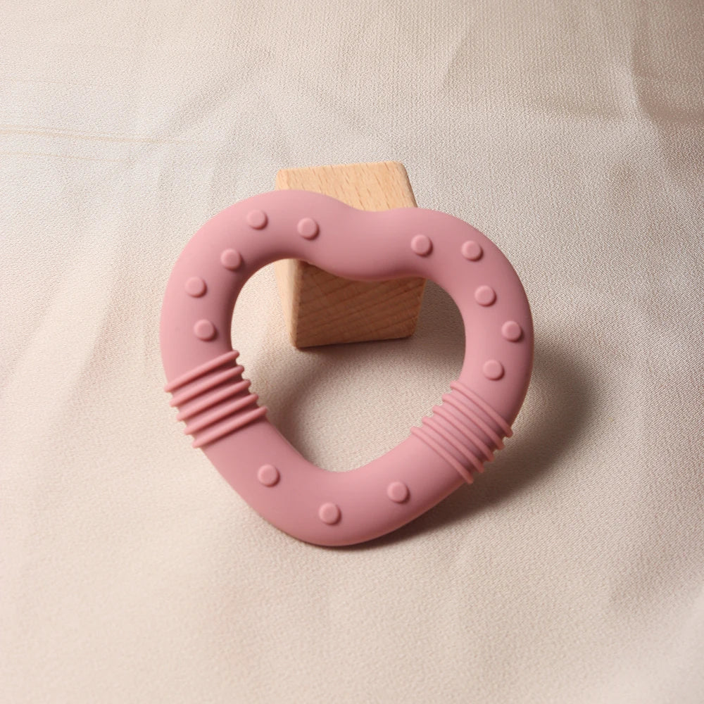 Star Heart Silicone Teether