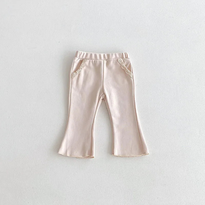 Baby Girls' Lace Bell-Bottom Pants