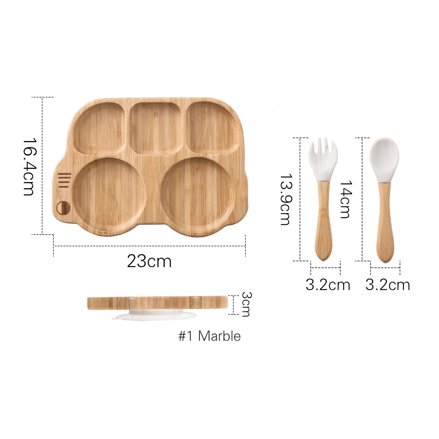 Nibble Nest Silicone & Wood Feeding Set