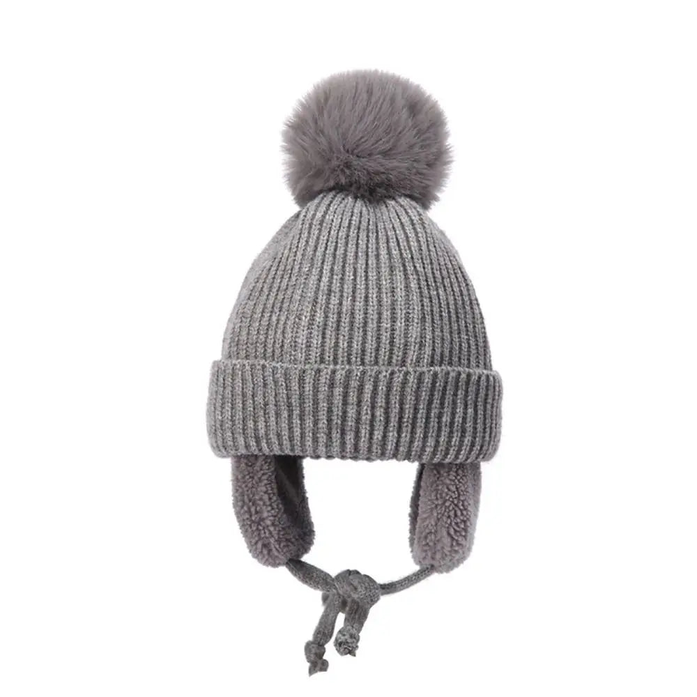 Winter Baby Pompom Beanie Hat
