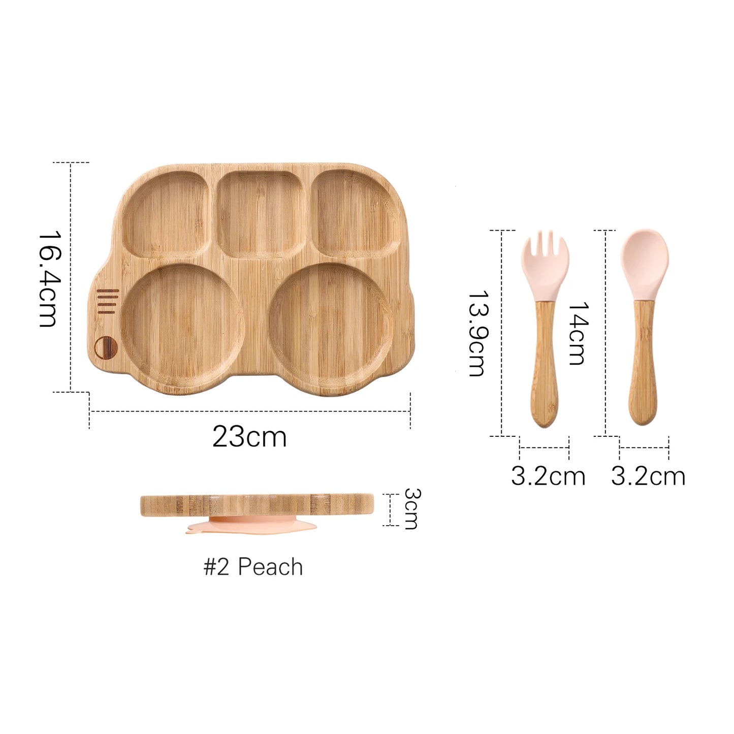 Nibble Nest Silicone & Wood Feeding Set