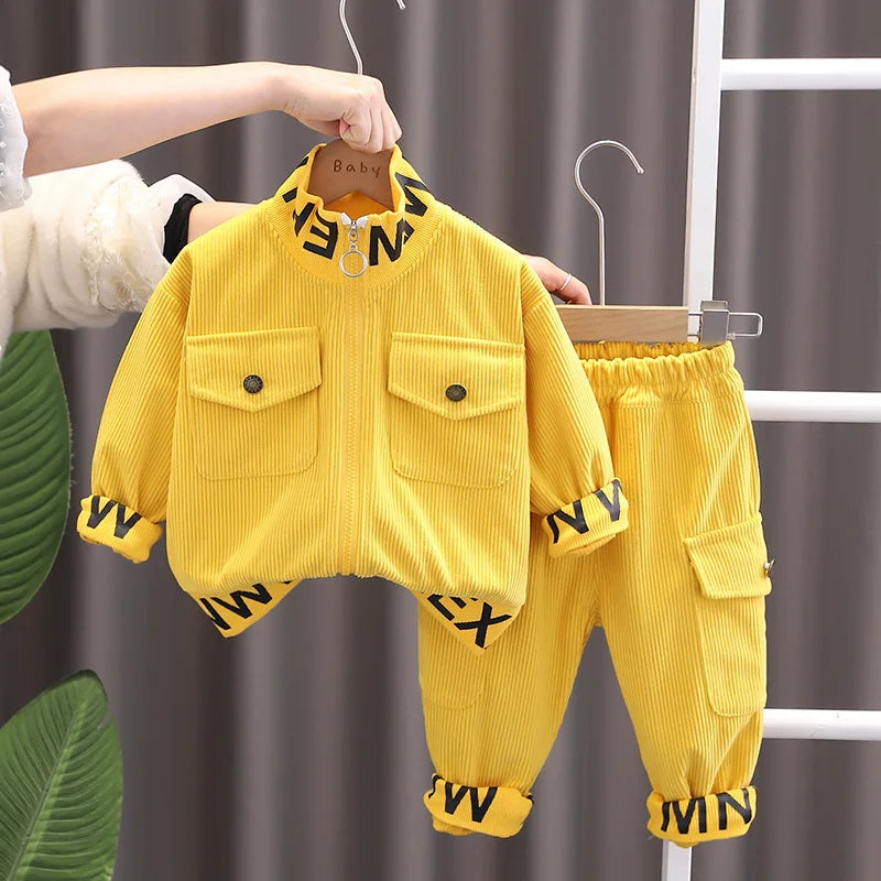 Kids' Corduroy Jacket & Pants Set