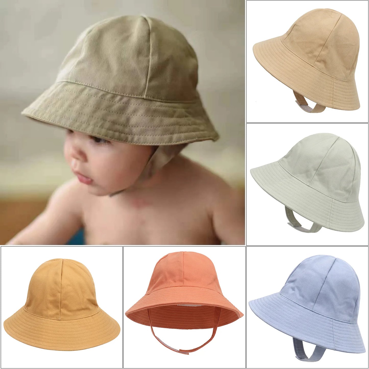 0-8 Years Baby Panama Sun Hat