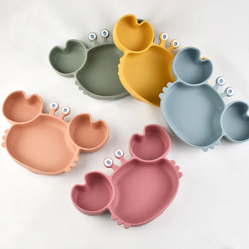 Crabby Meal Silicone Suction Plate