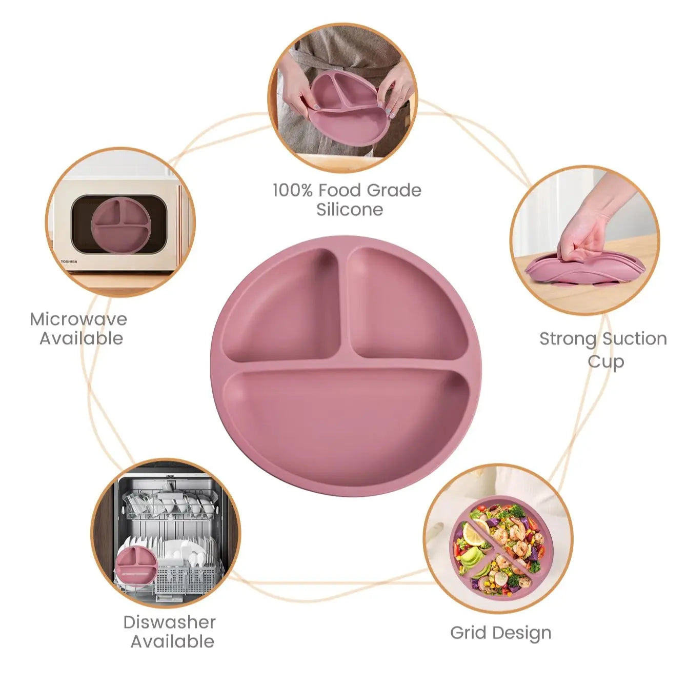 Lil Dine 3pc Silicone Feeding Set