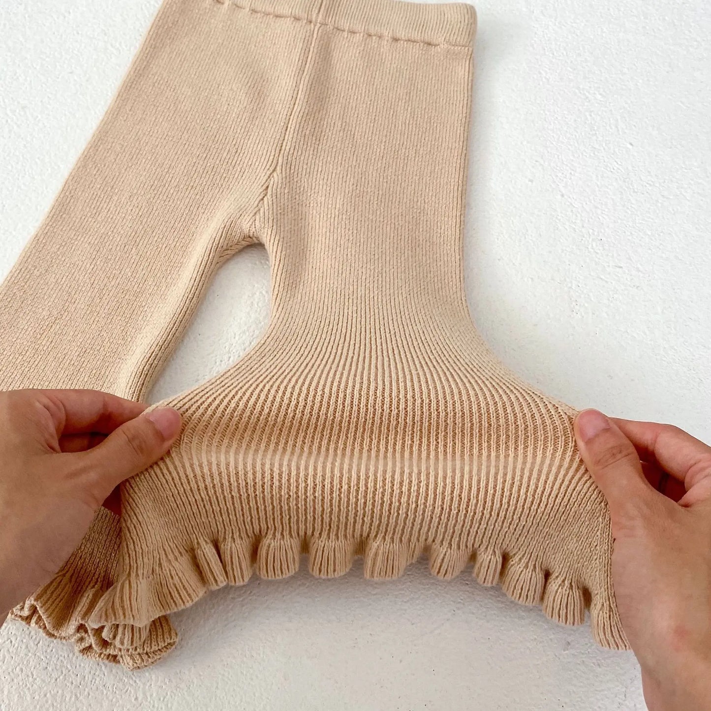 Toddler Girls' Knitted Flare Pants