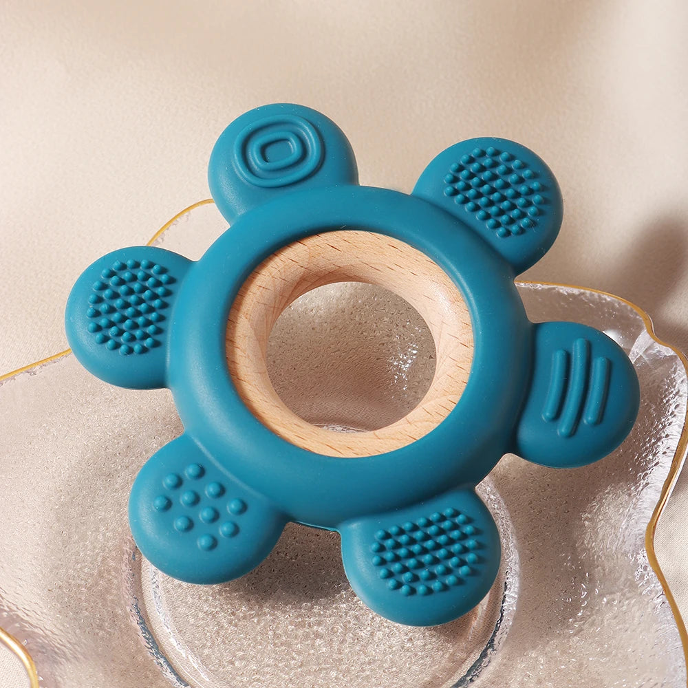 Bloom Bite Wooden Flower Teether