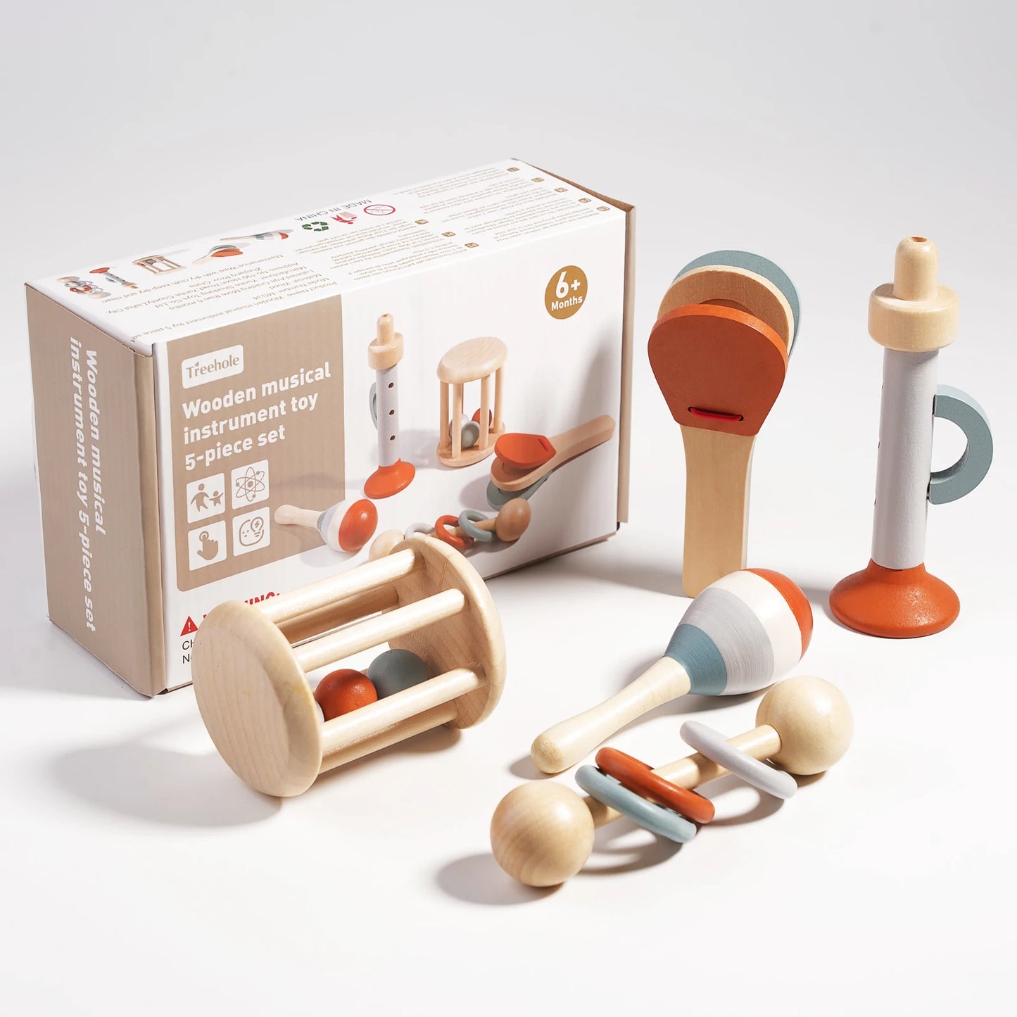 Tini Tunes Wooden Hand Bell Toy