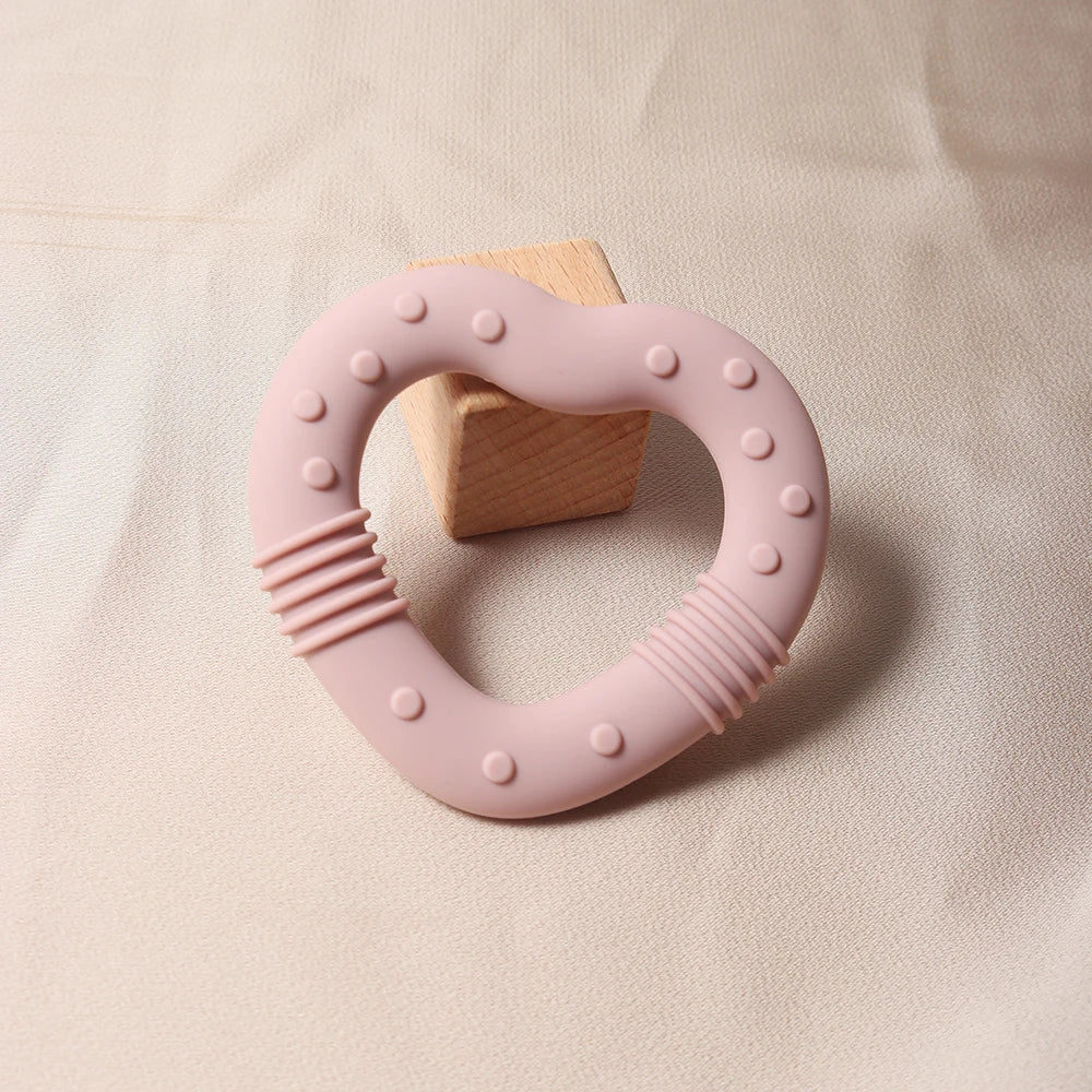 Star Heart Silicone Teether