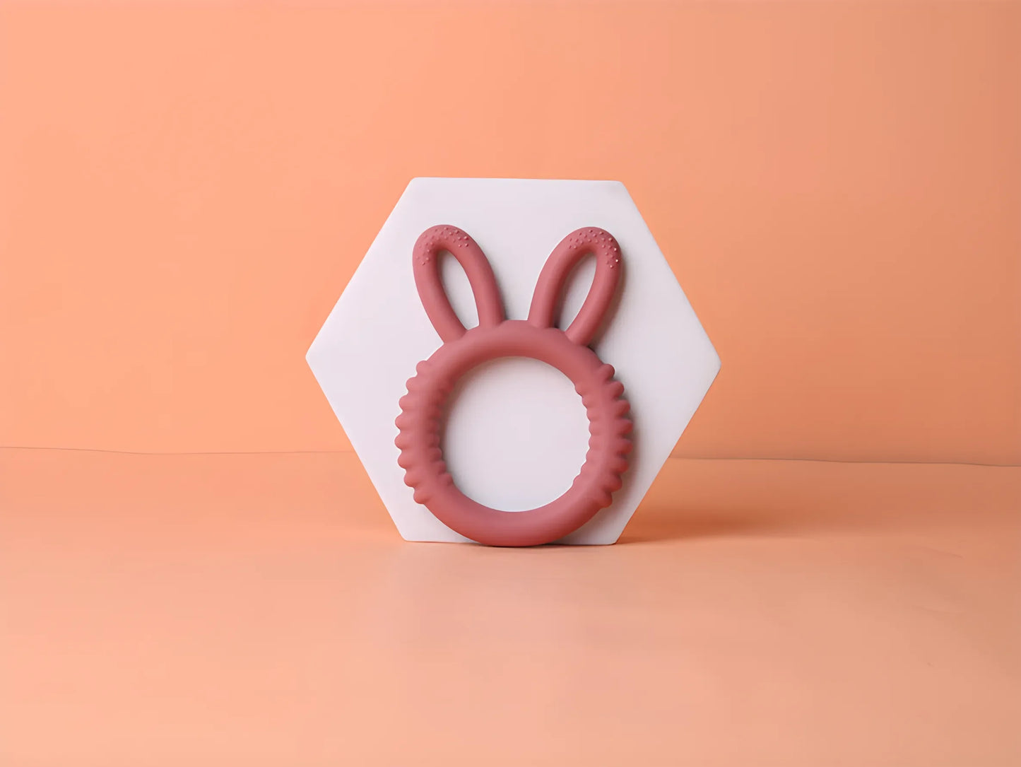 Happy Bunny Silicone Teether