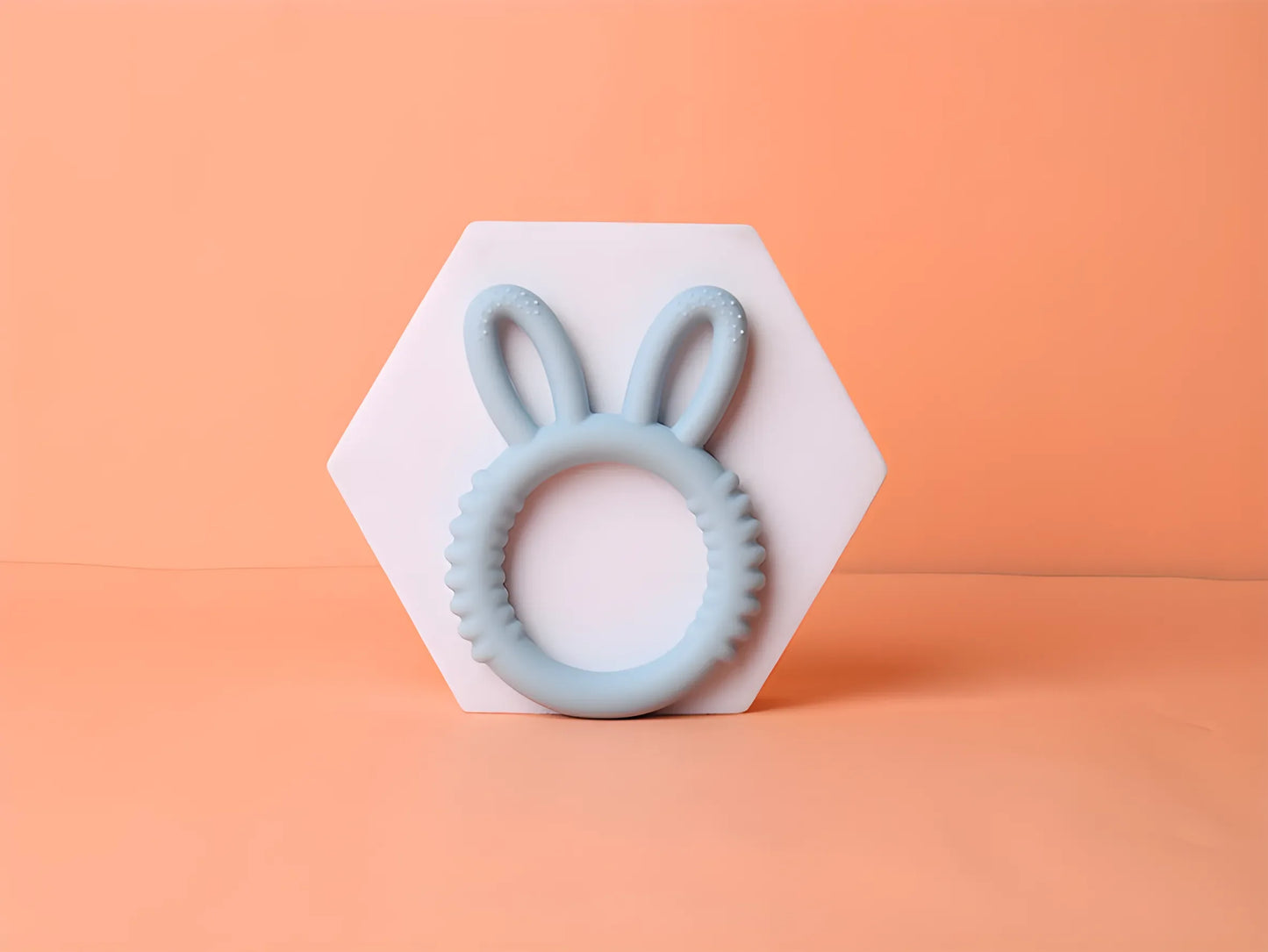 Happy Bunny Silicone Teether
