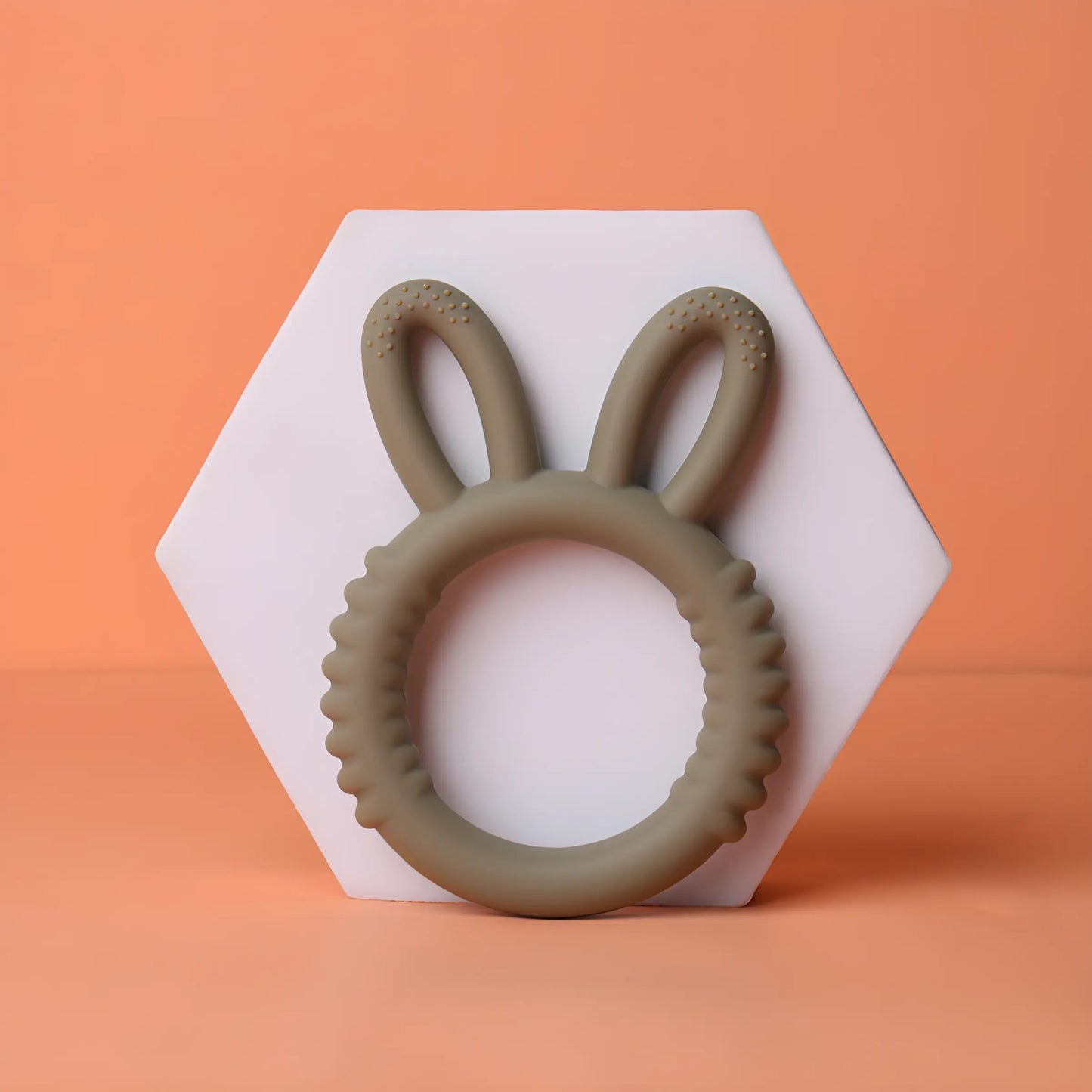 Happy Bunny Silicone Teether