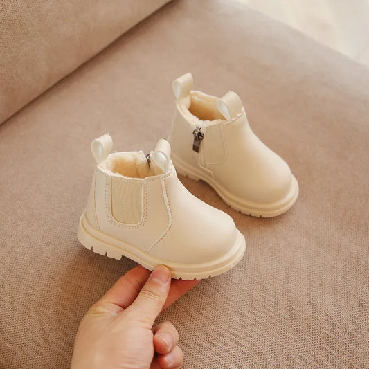 Kids' Platform Fur Boots