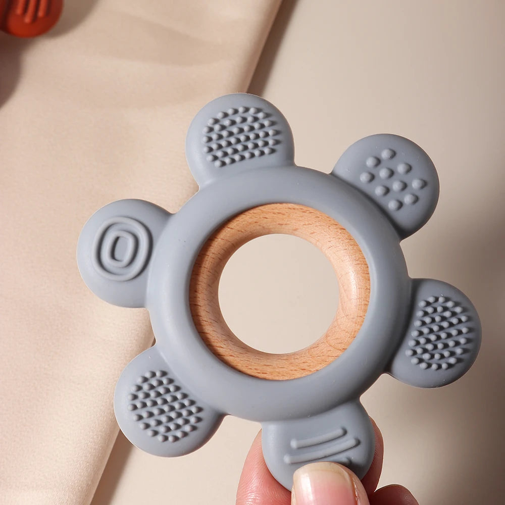Bloom Bite Wooden Flower Teether