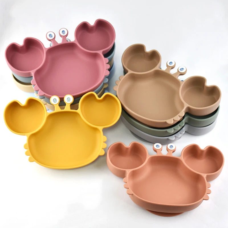 Crabby Meal Silicone Suction Plate