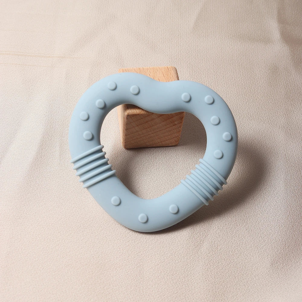 Star Heart Silicone Teether