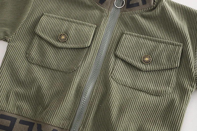 Kids' Corduroy Jacket & Pants Set