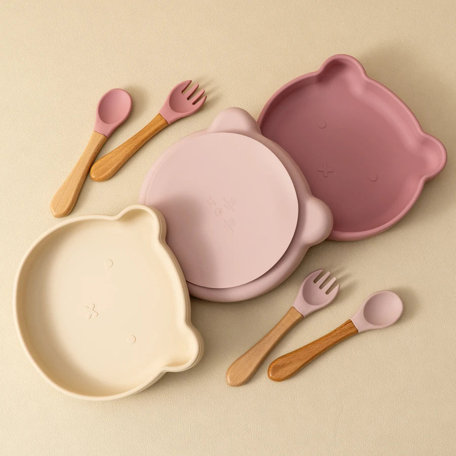 Stick Ease Silicone Baby Feeding Set